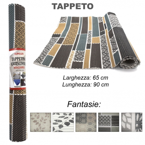 TAPPETO ANTISCIVOLO 12COLORI 65*90CM/PZ #1