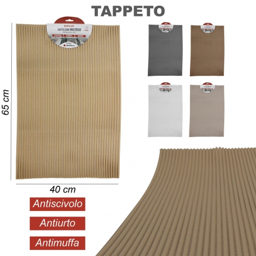 TAPPETO ANTISCIVOLO 10COLORI 40*65CM/PZ