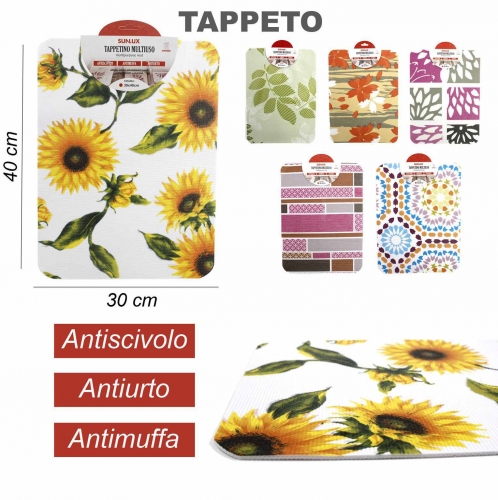 TAPPETO ANTISCIVOLO 30*40CM/PZ #2 6FANTASIE