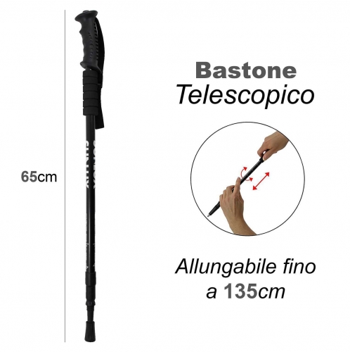 BASTONE TELESCOPICO ALLUNGABILE/PZ