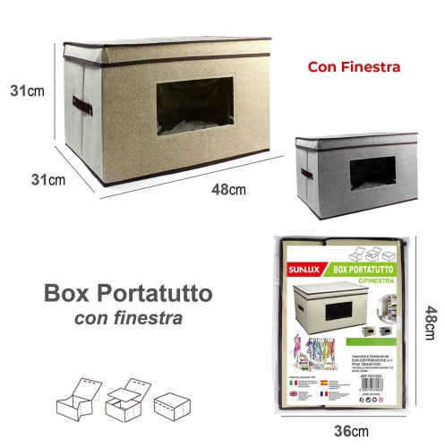 BOX PORTATUTTO CON FINESTRA 2MISURE
