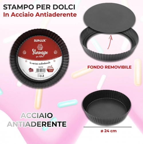 STAMPO DOLCI IN ACCIAIO/PZ VARIE MISURE