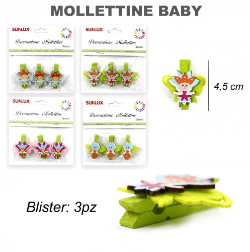 MOLLETTINE BABY 3PC/PZ