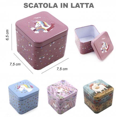 SCATOLA IN LATTA FANT.7.5*7.5*6.5CM #3