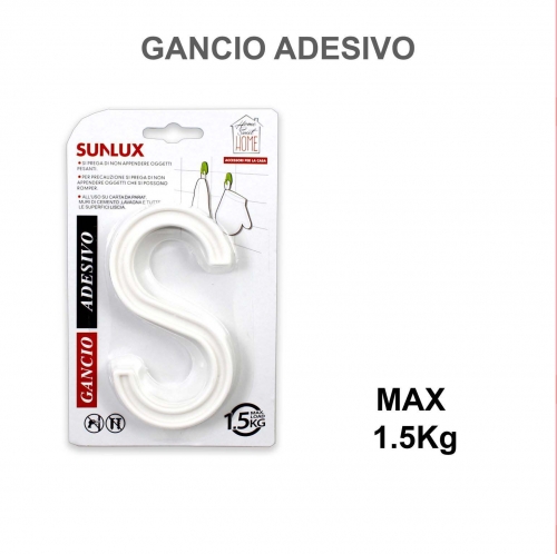 GANCIO ADESIVO MAX2.5KG 2PCS