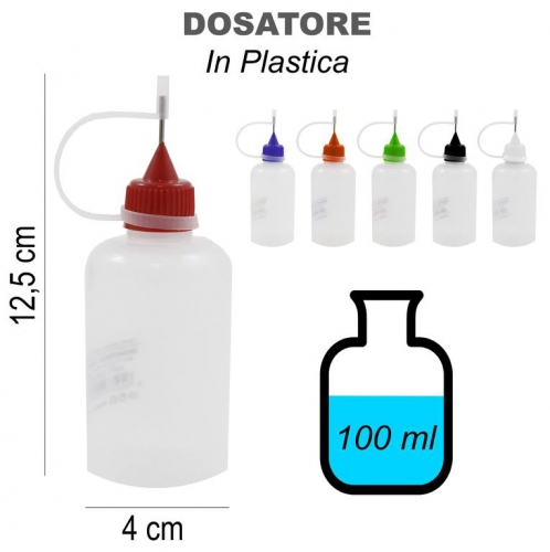 DOSATORE IN PLASTICA 4*12.5CM 100ML