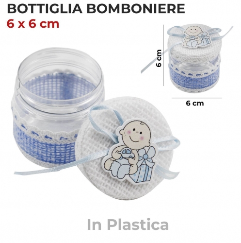 BOTTIGLIA BOMBONIERE BABY 6*6CM