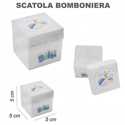 SCATOLA BOMBONIERE BABY 5*5*5CM