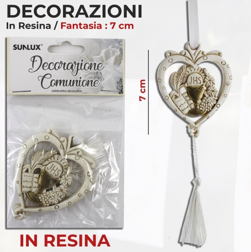 DEC.COMUNIONE IN RESINA FANT.7CM