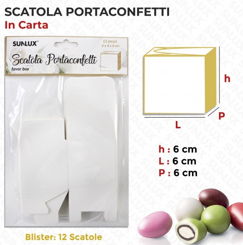 SCATOLE PORTA CONFETTI 12PCS 3 MISURE #1