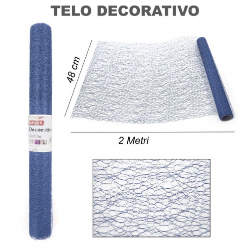 TELO DECORATIVO 48*2M VARI COLORI