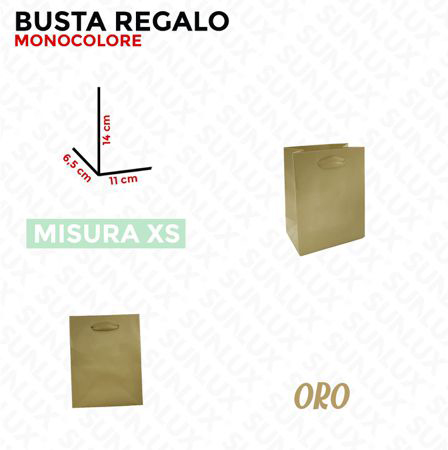 BUSTA REGALO ORO VARIE MISURE