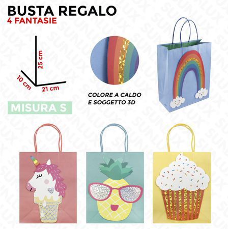 BUSTA REGALO COL CALDO-3D 2 MISURE