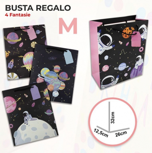 BUSTA REGALO FANT.SPACE TG.M