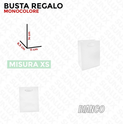 BUSTA REGALO BIANCO VARIE MISURE