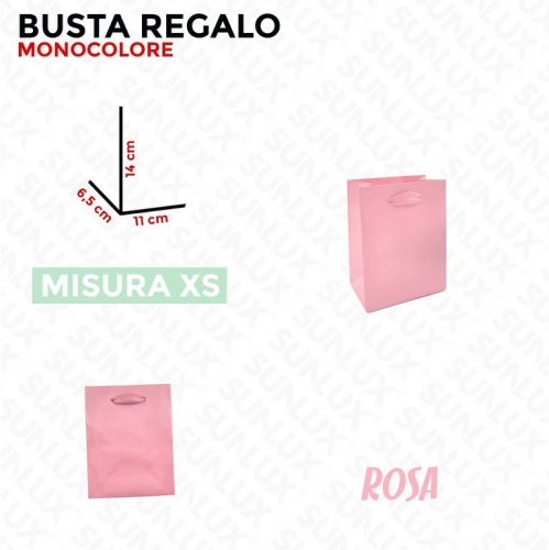 BUSTA REGALO ROSA VARIE MISURE