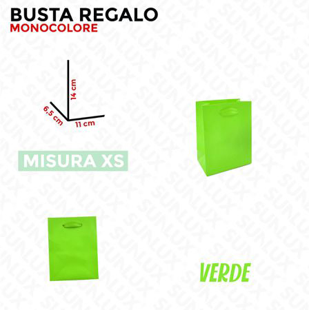 BUSTA REGALO VERDE VARIE MISURE