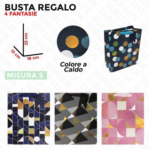 BUSTA REGALO GEOMETRICO  3 MISURE