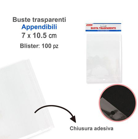 BUSTE TRAS.APPENDIBILE  VARIE MISURE