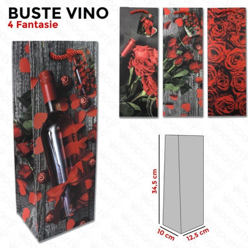 BUSTE VINO 4 FANT.ASS.12.5*34.5*10CM #10