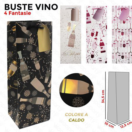 BUSTE VINO 4 FANT.ASS.12.5*34.5*10CM #14