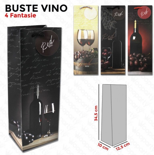 BUSTE VINO 4 FANT.ASS.12.5*34.5*10CM #11