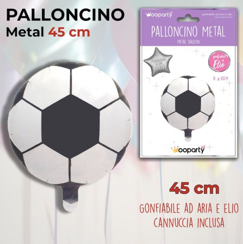 PALLONCINO MYLAR METAL PALLONE 45CM