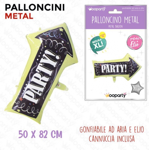 PALLONCINI METAL FRECCIA PARTY 50*82CM