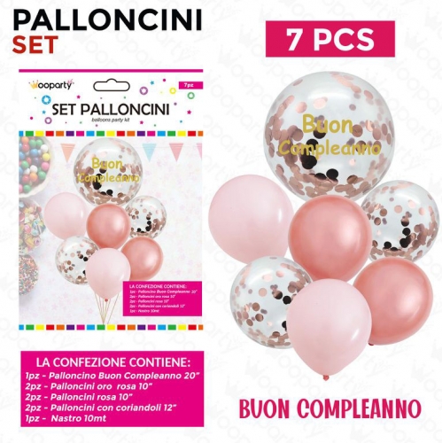 SET PALLONCINI B.COMPL. 7PCS ASS.