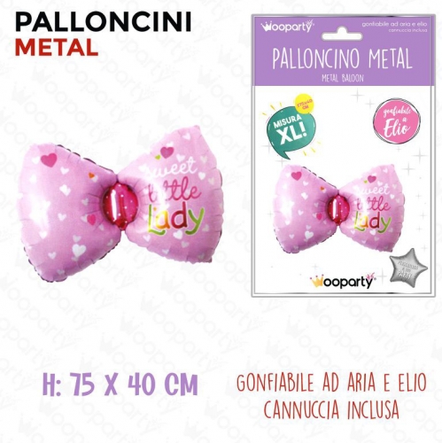 PALLONCINI METAL FIOCCO 75*40CM