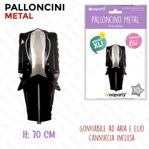 PALLONCINI METAL MATRIMONIO 70CM