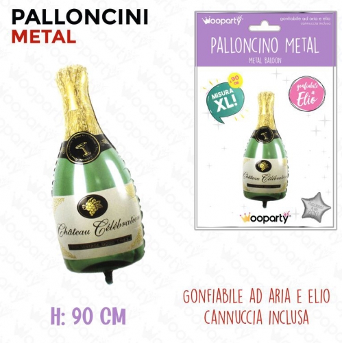 PALLONCINI METAL CHAMPAGNE 90CM