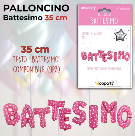 PALLONCINI BATTESIMO COMP.35CM