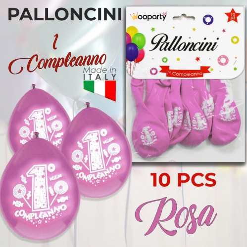 PALLONCINO 1 COMPLEANNO 10PZ