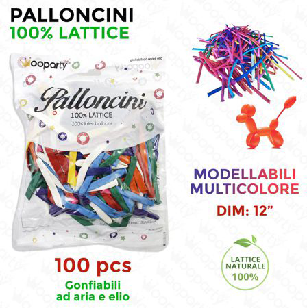 PALLONCINO MODELLABILE MULTICOLOR 100PCS