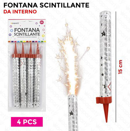 FONTANA FLAMBE SCINTILLANTE 4PCS 15CM