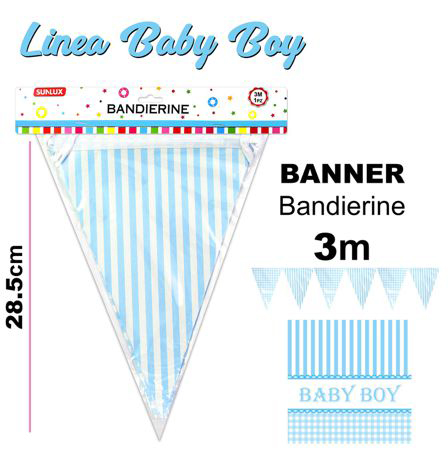 L.BABY BOY BANDIERE 3MT