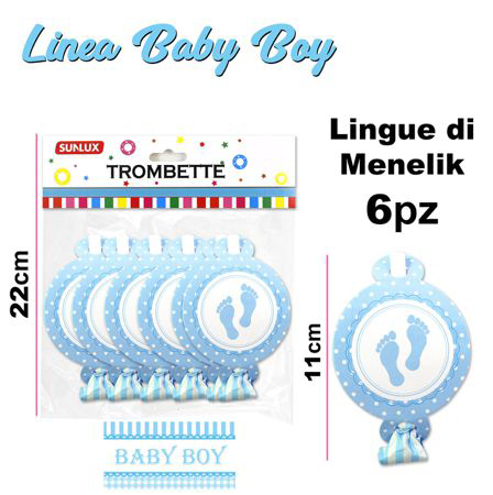 L.BABY BOY LINGUE DI MENELIK 6PZ