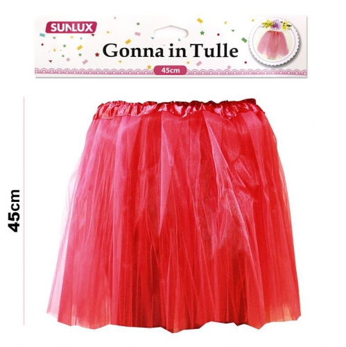 GONNA IN TULLE 45CM VARI COLORI