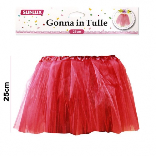 GONNA IN TULLE 25CM VARI COLORI