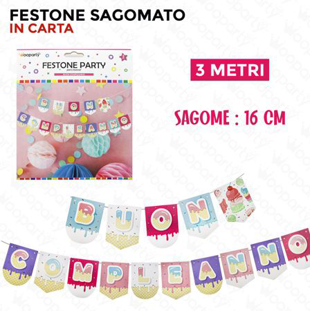 FESTONE PARTY SAGOMATO B.COMPLEANNO 3MT