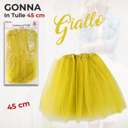 GONNA IN TULLE 45CM 4COLORI