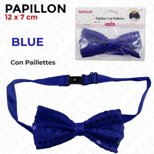 PAPILLON CON PAILLETTES 12*7CM VARI COLORI