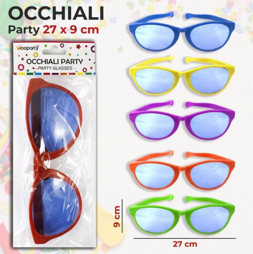 OCCHIALI PARTY COL.ASS 27*9CM