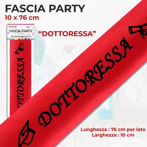 FASCIA PARTY DOTTORESSA 10*76CM