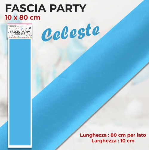 FASCIA PARTY IN RASO 10*80CM