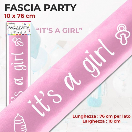 FASCIA PARTY IT'S A BOY*GIRL 10*76CM