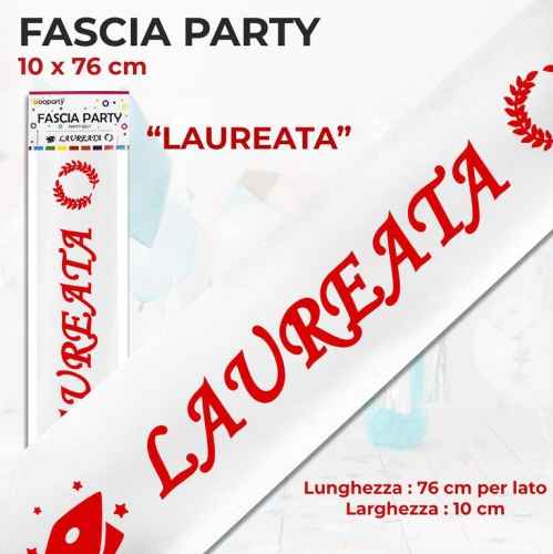 FASCIA PARTY LAUREATO 10*76CM