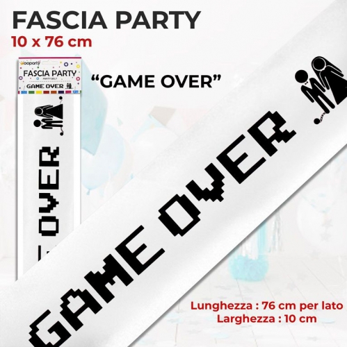 FASCIA PARTY GAME OVER 10*76CM