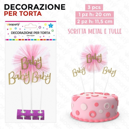 DEC.PER TORTA BABY 3PCS